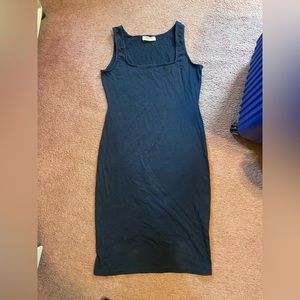 Navy Zenana body con dress